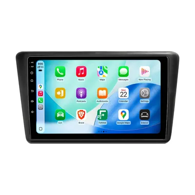 Image de Autoradio Android 9 pouces 64 Go pour Skoda Rapid Spaceback 2013-2020 CarPlay Android Auto Navigation Bluetooth DAB+ Caméra de recul