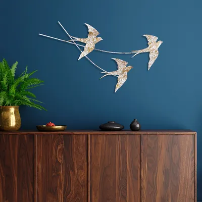 Immagine prodotto di Wallity, Wallow 6, Accessorio decorativo da parete in metallo, 100 % METALLO, Multicolore, 42 x 70 cm
