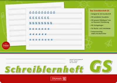 Produktbild von BRUNNEN Schreiblernheft A4 quer liniert GS 1044002