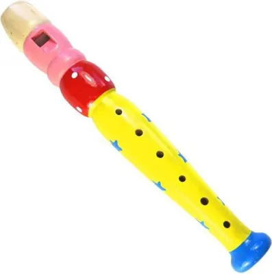 Produktbild von keepdrum KFL2YW Flöte aus Holz für Kinder Gelb