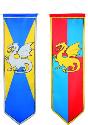 Produktbild von Ritterflagge Drachen 100 x 30cm