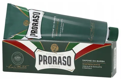 Image de Crème à raser Crema Barba Tubo Verde Rinfrescante 150 ml - Proraso