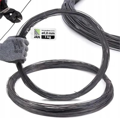 Zdjęcie produktu dla DRUT do Wiązania Wiązałkowy ŻARZONY do WIANKÓW Florystyczny 0,8mm 250mb 1kg
