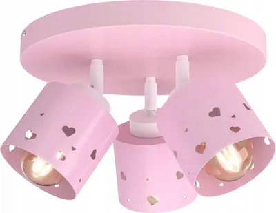 Productafbeelding van Mädchen, plafondlamp, LED, E27, roze, hartjes