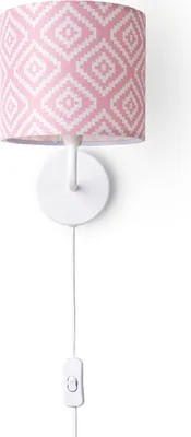 Produktbild von Wandleuchte Stofflampenschirm Tischlampe Nachttischlampe E14 Vintage Retro Rund