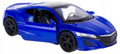 Obrázek produktu pro Modely aut Welly, Honda NSX, rok 2017, kovový model, modrá barva, měřítko 1:32