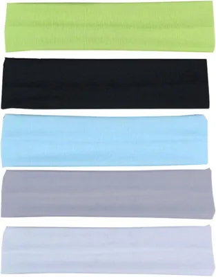 Imagen del producto de Bandas elásticas para el pelo, de 20 cm de largo, paquete de 5 unidades, ideales para yoga y deportes