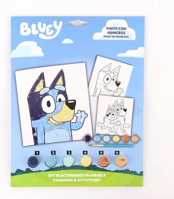 Immagine prodotto di Set di cancelleria per pagine da colorare bluy Set di cancelleria