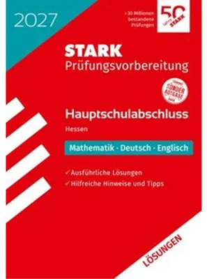 Produktbild von STARK Lösungen zu Mathematik, Deutsch, Englisch - Hauptschulabschluss 2027 Hessen - Prüfungsvorbereitung