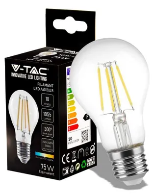 Immagine prodotto di V-Tac VT-1981 Lampadina LED 10W filamento lampada E27 A67 luce bianco caldo 3000K - 214410