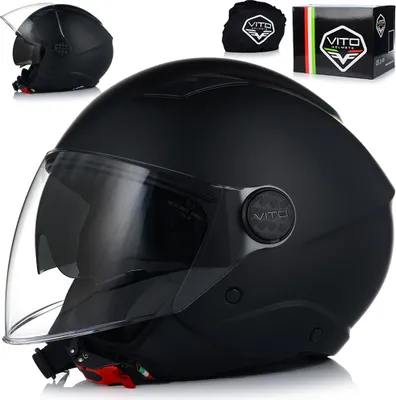 Produktbild von Jethelm Motorradhelm | VITO SARENTA | Helm mit integrierter Sonnenblende Jet Gr.XS 53-54cm