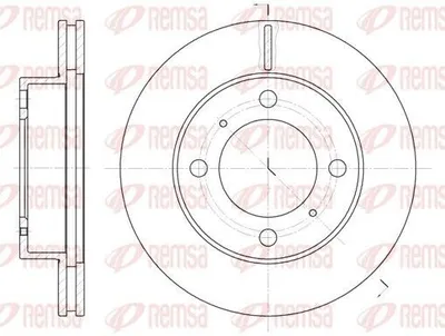 Produktbild von 2x REMSA Bremsscheibe 6539.10 vorne für TOYOTA COROLLA Compact (_E11_) 255mm