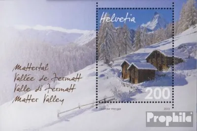 Produktbild von Briefmarken Schweiz 2013 Mi Block54 (kompl.Ausg.) gestempelt Mattertal