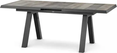 Produktbild von Siena Garden Tirana Dining Tisch, ausziehbar 160/200x90cm – Aluminium (matt anthrazit) & Keramikplat