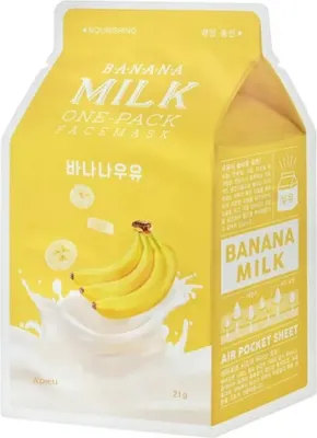 Immagine prodotto di APIEU Milk One Pack #Banana Milk 21 g - maschera idratante in tessuto