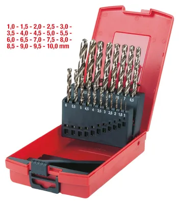 Immagine prodotto di KS Tools 330.3620 Set di punte da trapano 19 pz