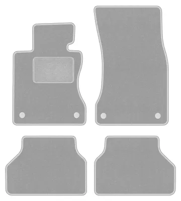 Image de Tapis de sol en moquette pour BMW 5 E61 RZEPY 2003-2010 (break) – jeu 4 pièces, gris, sur mesure – Wielganizator OSLO