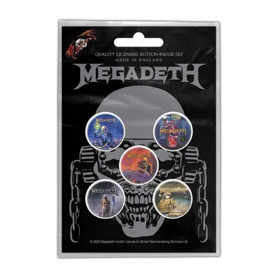 Produktbild von Megadeth Button Vic Rattlehead multicolor Bands Metall Standard
