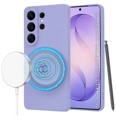 Obrázok produktu pre Techsuit - SoftFlex MagSafe silikónové puzdro pre Samsung Galaxy S26 Ultra - svetlofialové