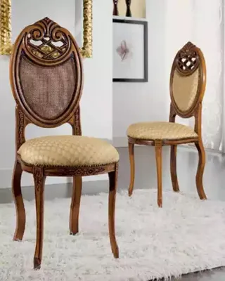 Produktbild von Stuhl Möbel Design Polsterstuhl Esszimmerstuhl Klassisch Holz Bänke