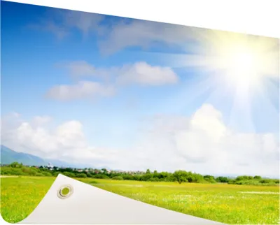 Produktbild von Gartenposter - 60x40 cm - Die Wiese im Sommer  - Modernes Wandbilder
