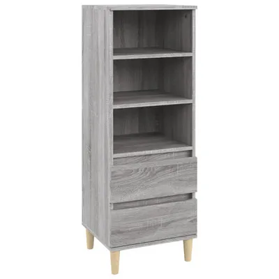 Produktbild von Highboard Grau Sonoma 40x36x110 cm Holzwerkstoff