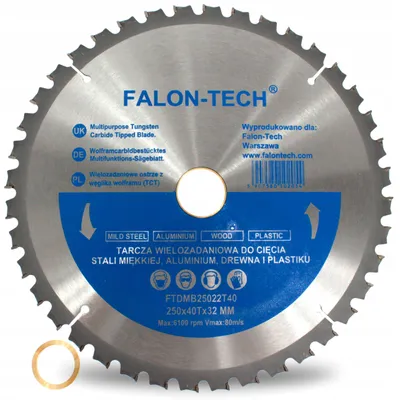 Produktbild von Falon-Tech TCT Kreissägeblatt 250mm 60 Zähne Multimaterial
