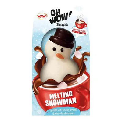 Zdjęcie produktu dla OH WOW Chocolate Melting Snowman krople z białej czekolady 75 g