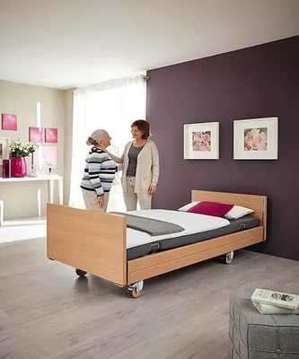 Produktbild von Westfalia IV - Pflegebett, höhenverstellbar, elektrisch, Pflege, Maße:90 x 200 cm