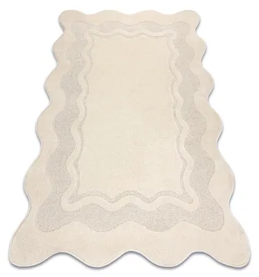 Zdjęcie produktu dla Dywan DUNE 2879 SHAPE krem - Ramka, strukturalny, nieregularny kształt beżowy 160x220 cm
