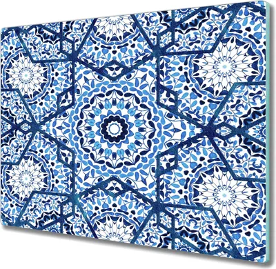 Produktbild von Coloray Schneidebrett Herdabdeckplatte 60x52 cm Kochplattenabdeckung Küchenbrett Hackbrett - Geometrie