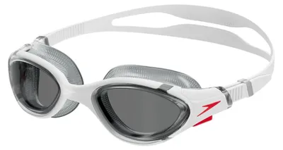 Productafbeelding van Speedo - "Biofuse 2.0" Zwembril voor heren/dames, uniseks model, IG5228 (one size) (wit/rood/lichtgrijs)