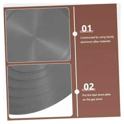 Produktbild von Aluminium Wärmeverteiler für Gasherde, Hitze-Diffusor, Auftauplatte, Energiesparend, Kratzfest, Multifunktional für Induktionskochfelder und kleine Kochplatten