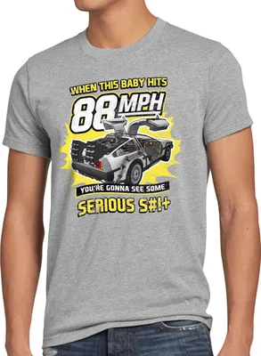 Produktbild von style3 88mph T-Shirt Herren zukunft delorean zeitreise
