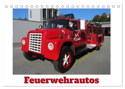 Immagine prodotto di Autopompe dei vigili del fuoco (calendario da tavolo 2027, formato DIN A5 orizzontale), calendario mensile CALVENDO