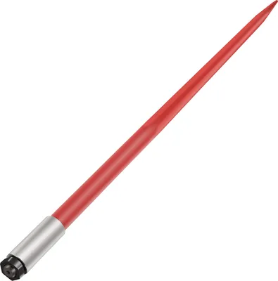 Productafbeelding van VEVOR Heuspaak, 49 inch, balenprikker, draagvermogen 4500 lbs, balenprikker, snelle bevestiging, vierkante balenprikker, 1 3/4 inch breed, balengaffels met rode coating, balenprikker met zeskantmoer en huls voor shovels, tractoren, laadschovels