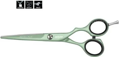 Produktbild von Jaguar PASTELL PLUS offset 5.5" WHITE LINE Matcha Friseurschere