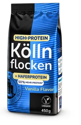 Obrázok produktu pre Kölln vysokoproteínové vločky Kölln s príchuťou vanilky, 450 g