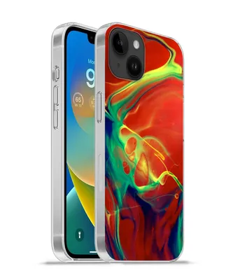 Produktbild von MuchoWow® Handyhülle Schutzhülle Hülle für Apple iPhone 14 Plus - Soft case Kunst - Tinte - Farben - Psychedelisch Silikon Softcase Handy Hülle - Abbildung