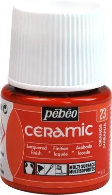 Image de Peinture céramique Pebeo, 45 ml, 23 Orange