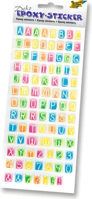 Produktbild von folia Epoxy-Sticker ABC 3D-Effekt