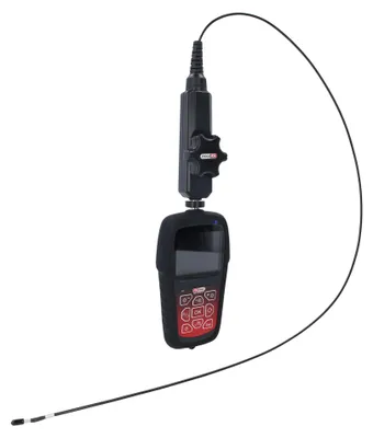 Immagine prodotto di KS TOOLS Set di videoscopi HD con sonda frontale Ø 3,9 mm 180° e 0° HD copertura flessibile in PVC 3 pz - 550.7550