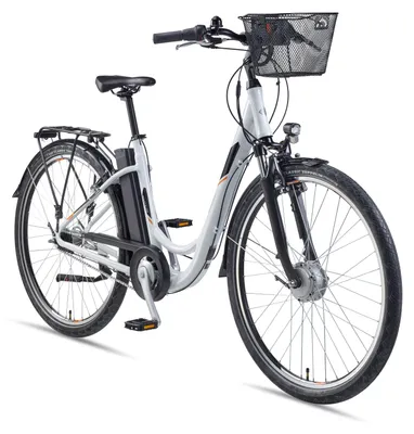 Produktbild von Telefunken E-Bike RC840 28 Zoll mit 7-Gang Shimano Nabenschaltung / Frontmotor 250W / Sitzrohrakku 536,5 Wh / weiß