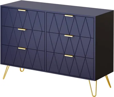 Obrázek produktu pro Komoda - Skříňka pod umyvadlo - Úložná skříň - Komoda s zásuvkami - Skříň - Skandinávský design - 6 prostorných zásuvek