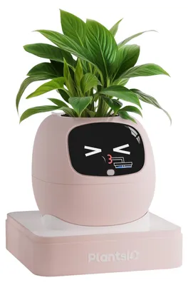 Productafbeelding van Slimme bloempot met app-bediening en automatisch bewateringssysteem, roze