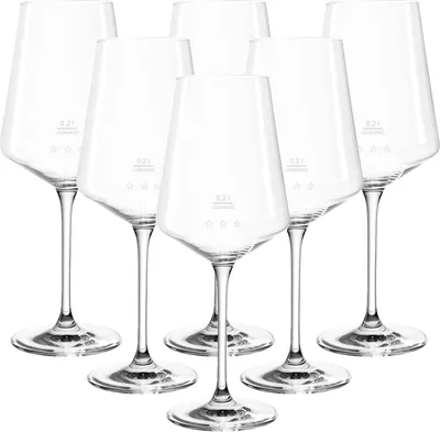 Produktbild von Leonardo PUCCINI Weißweinglas 0,2 l geeicht 6er Set "Gastro-Edition"