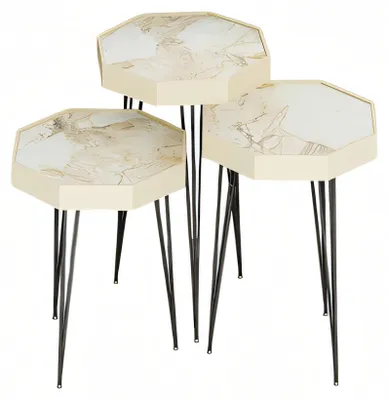 Obrázok produktu pre Beistelltisch Holz Beige Elegant Modern