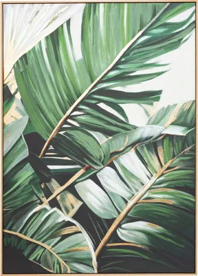 Produktbild von Gerahmte gemalte leinwand "tahina" 100x140cm  - Atmosphera créateur d'intérieur