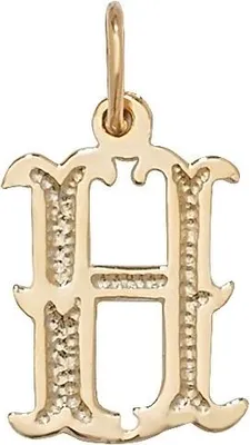 Produktbild von Vintage 9 Karat (375) Gold Buchstaben / Initiale Damen - Anhänger; TRS35327LTH