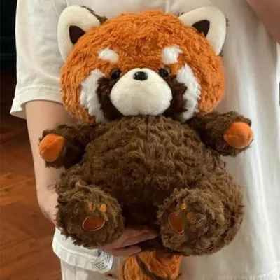 Image de Peluche ours, animal en peluche, jouet doux, compagnon de sommeil, 65 cm, couleur marron